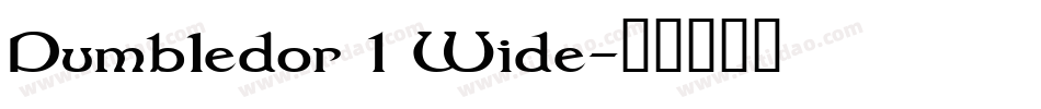Dumbledor 1 Wide字体转换